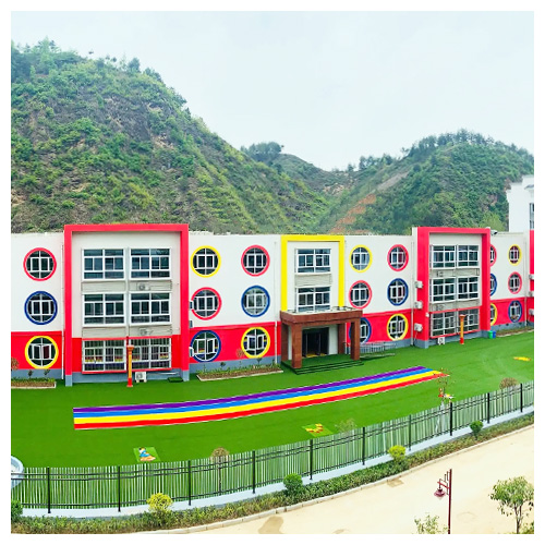 潮州高坝店镇中心幼儿园人造草坪跑道